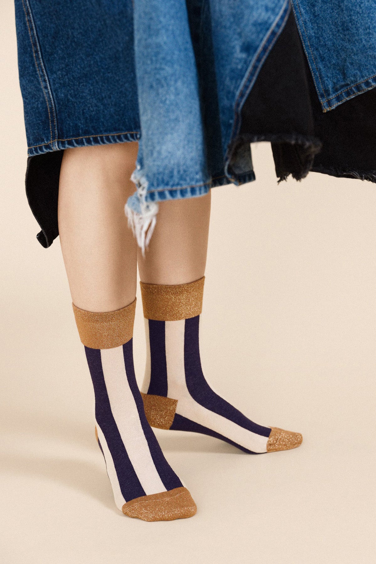 Hansel from Basel Rust Buro Crew Socks at Abacus Row Jewelry