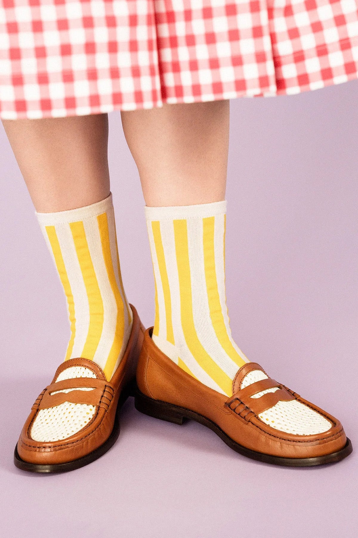 Manchester Crew Socks - Lemon