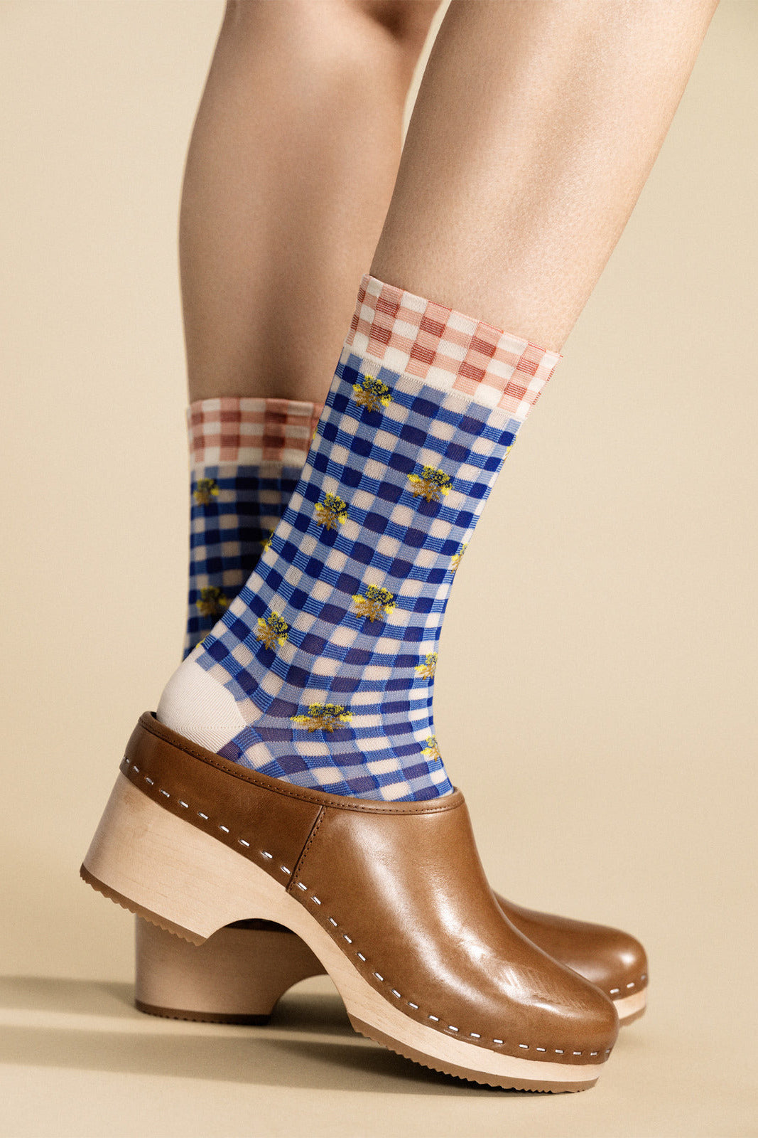 Hansel from Basel Blue Picnic Socks at Abacus Row