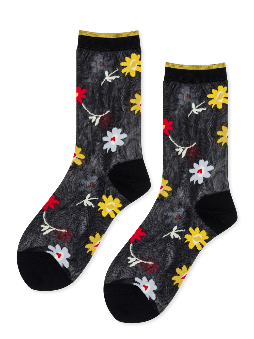 Hansel from Basel Black Louann Socks at Abacus Row Handmade Jewelry