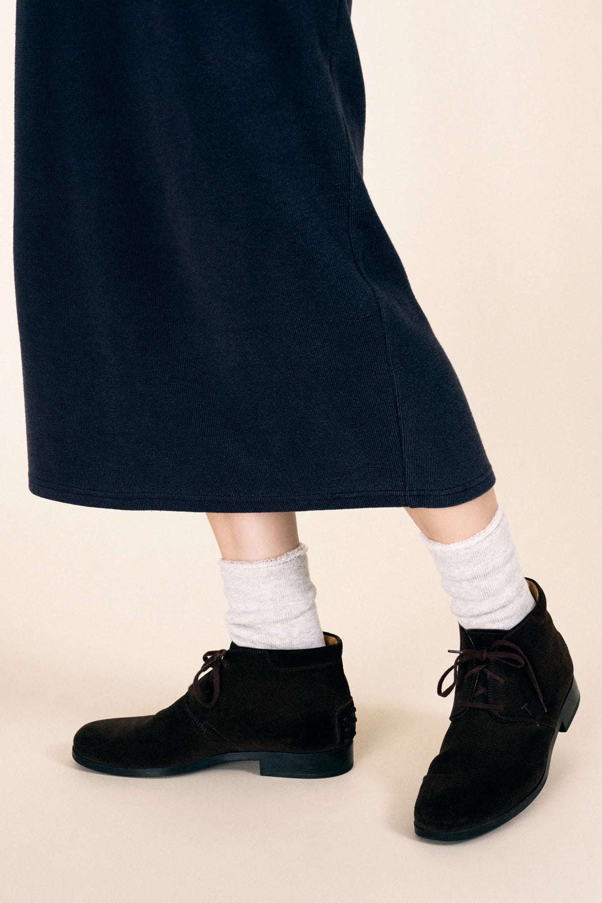 Heather Hoodie Wool Crew Socks by Hansel from Basel at Abacus Row