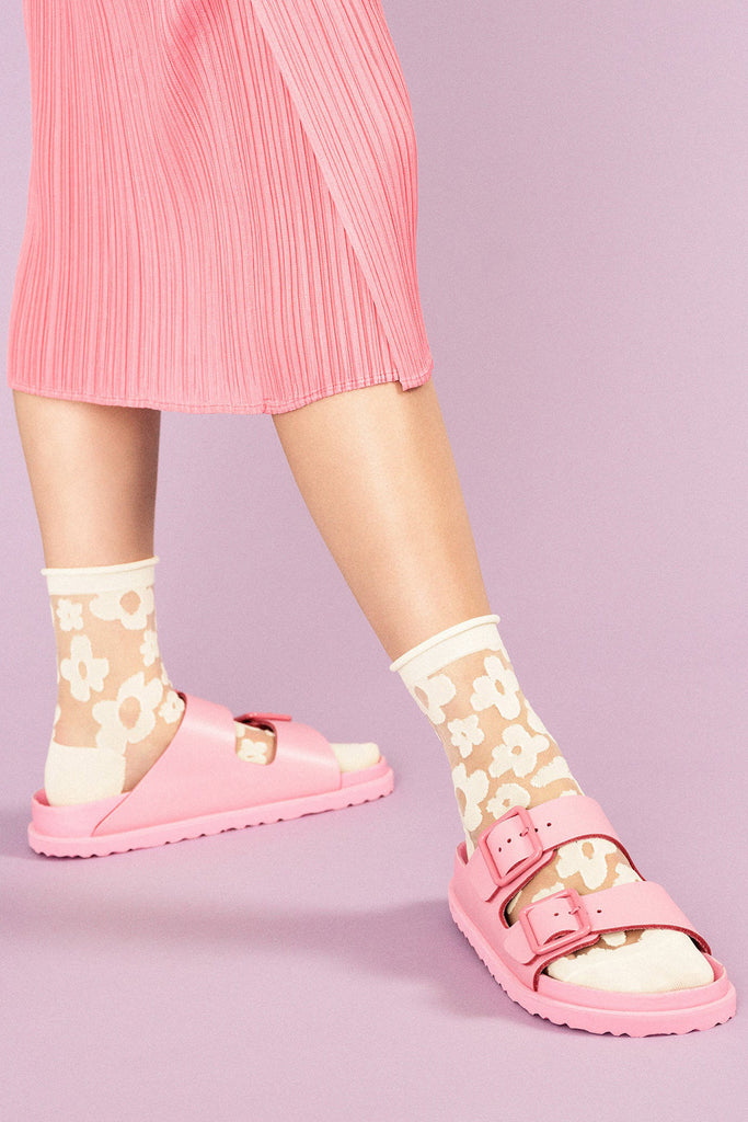 Snow Pop Sheer Crew Socks Hansel from Basel at Abacus Row Jewelry