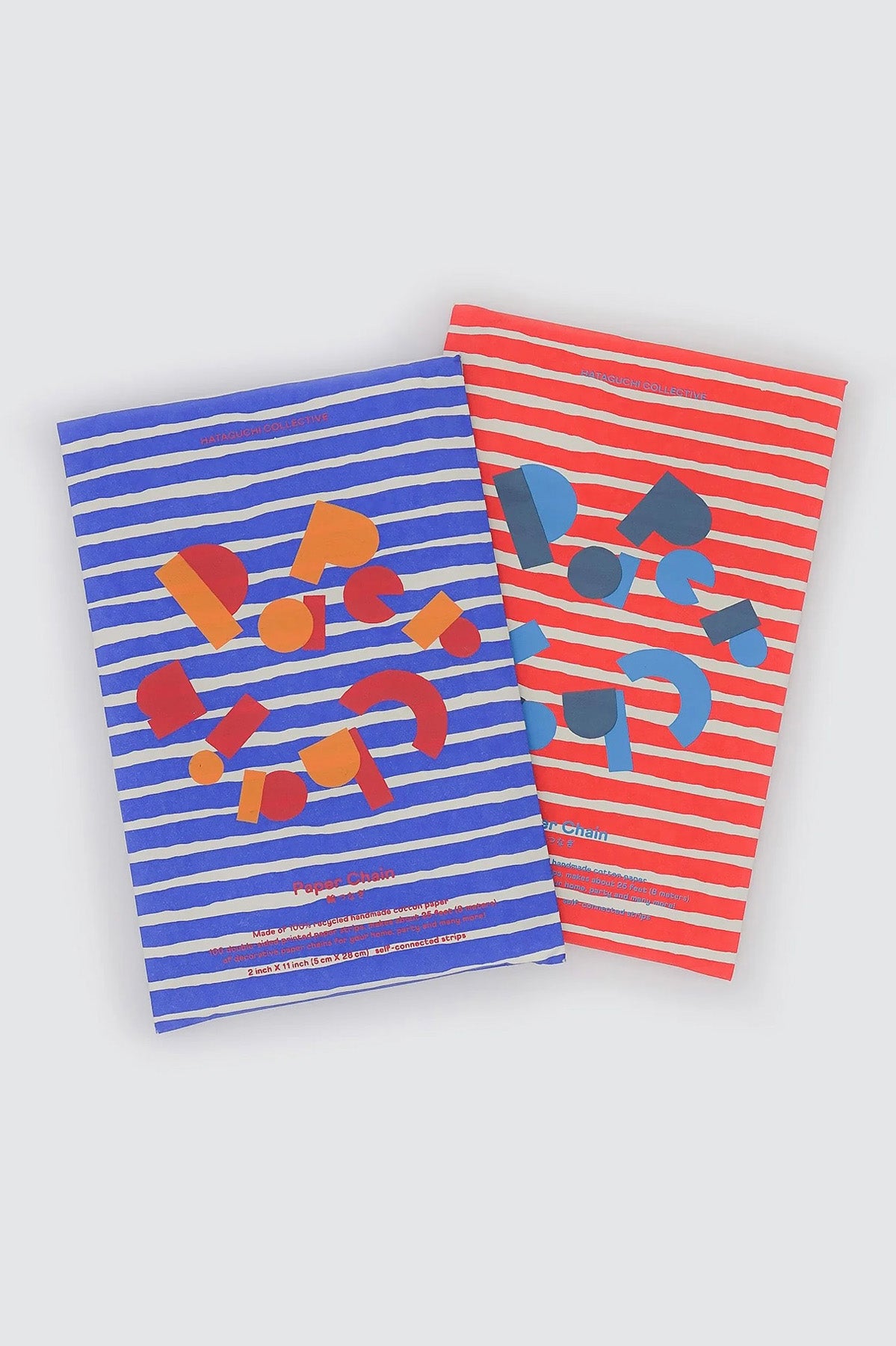 Red Paper Chain Garland by Hataguchi Collective packages at Abacus Row