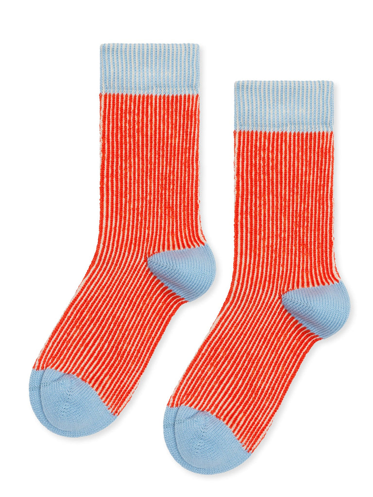 Hansel from Basel Persimmon Umbrella Crew Socks at Abacus Row Handmade Jewelry