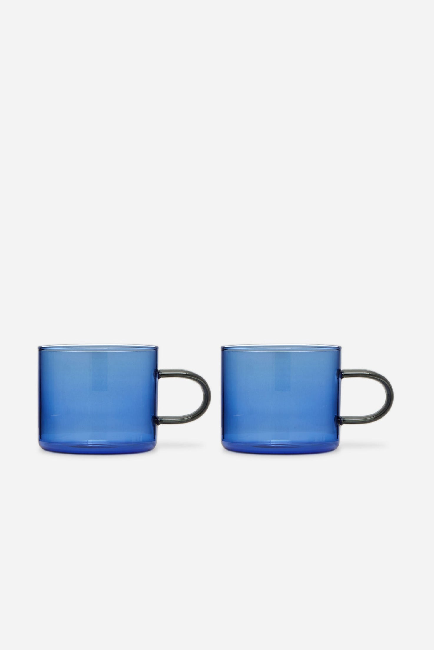 Pair of Blue Smoke Lotta Tea Cup Set by Hudson Wilder at Abacus Row