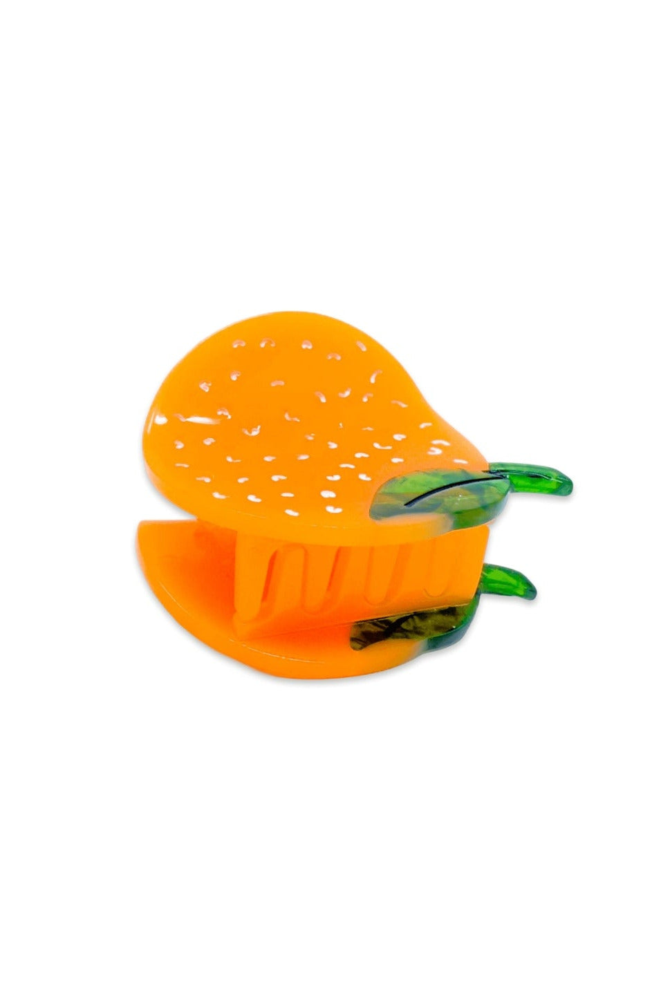 Mini Orange Hair Claw Clip by Jenny Lemons at Abacus Row Jewelry