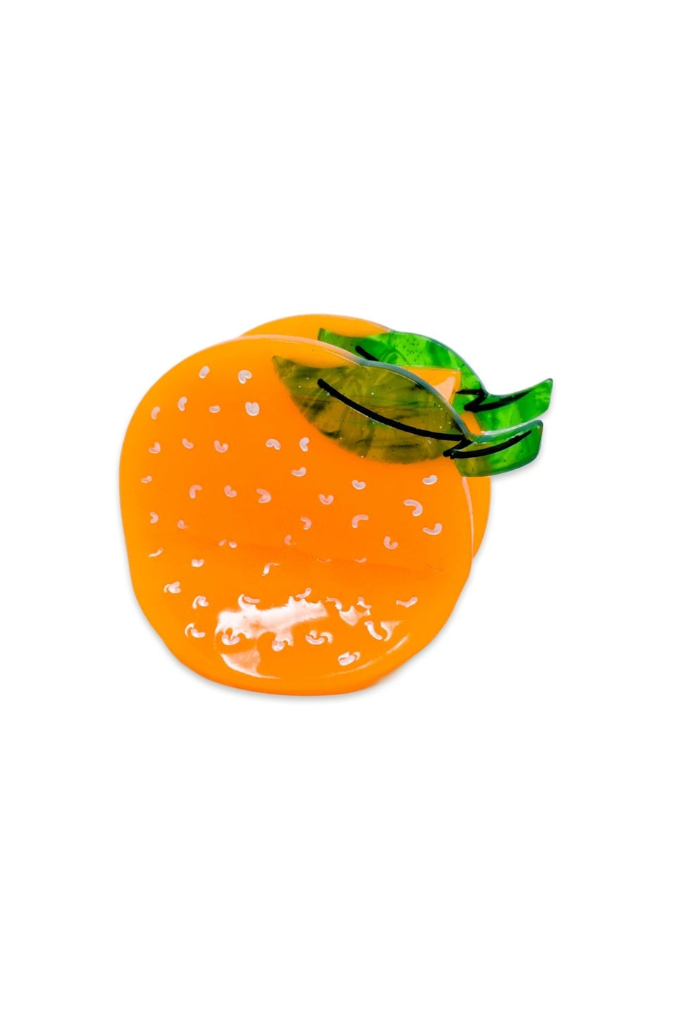 Mini Orange Hair Claw Clip by Jenny Lemons at Abacus Row Jewelry