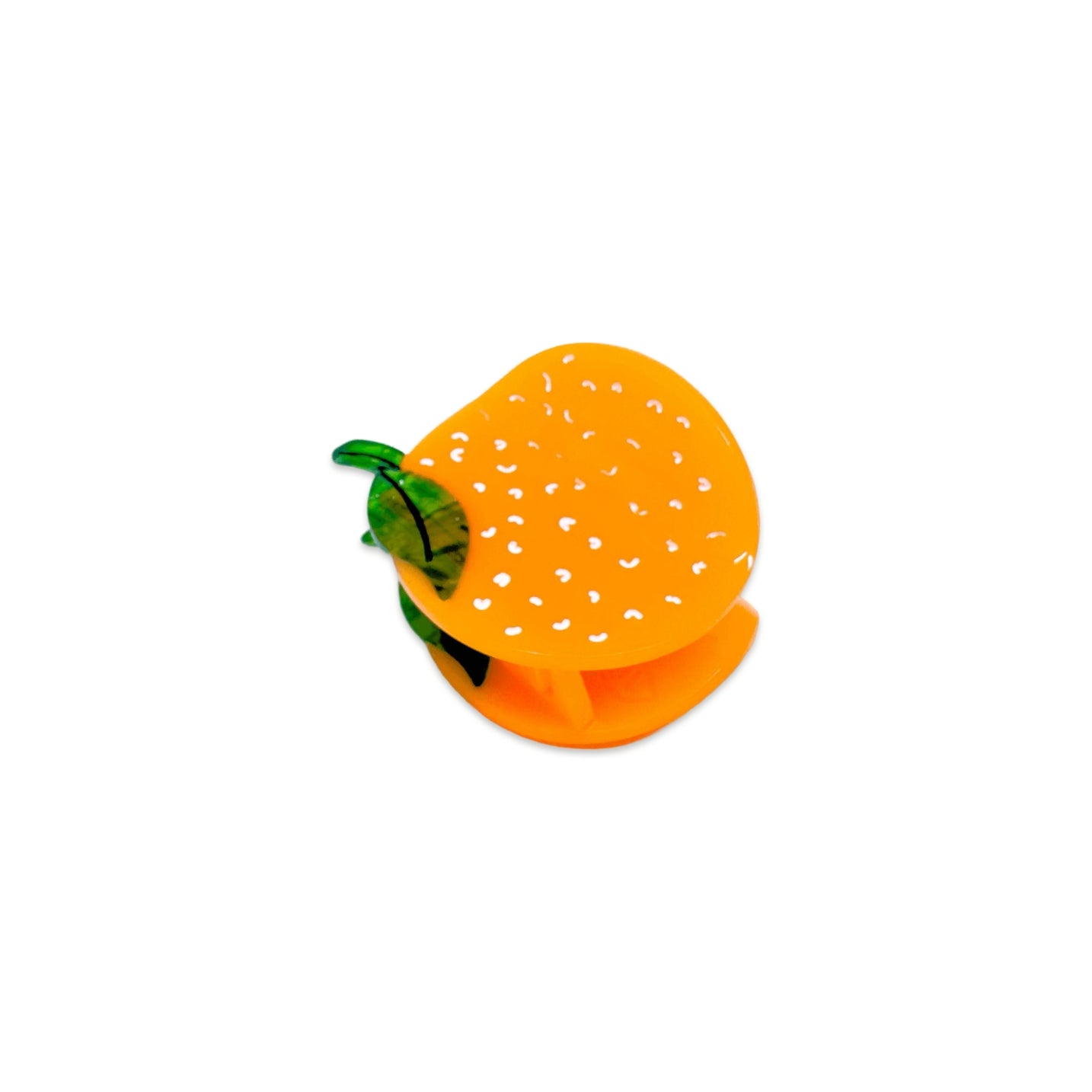 Mini Orange Hair Claw Clip by Jenny Lemons at Abacus Row Jewelry