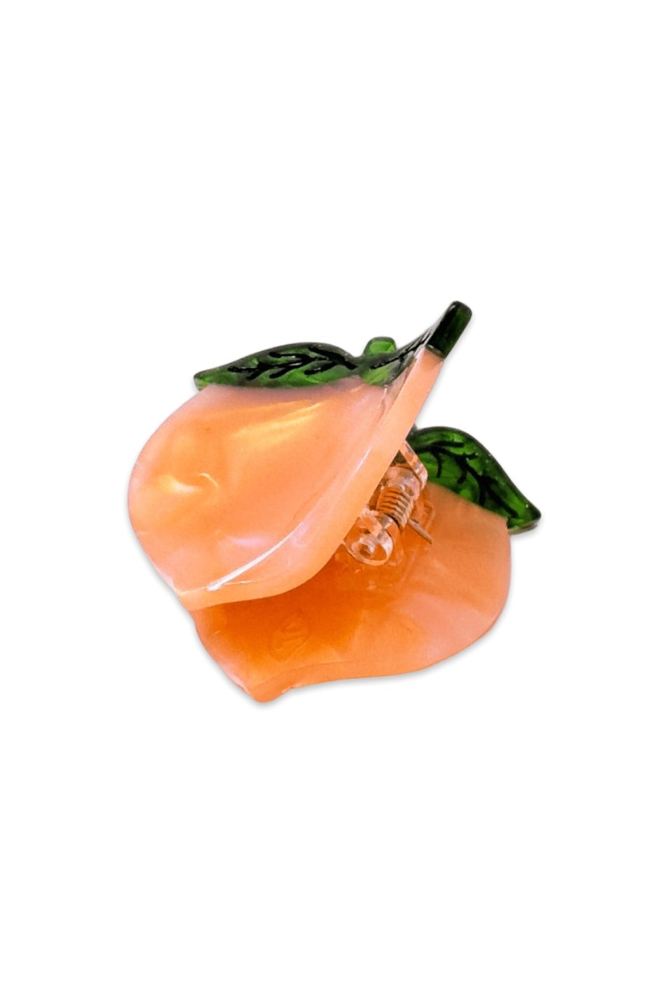 Mini Peach Hair Claw Clip by Jenny Lemons at Abacus Row Jewelry