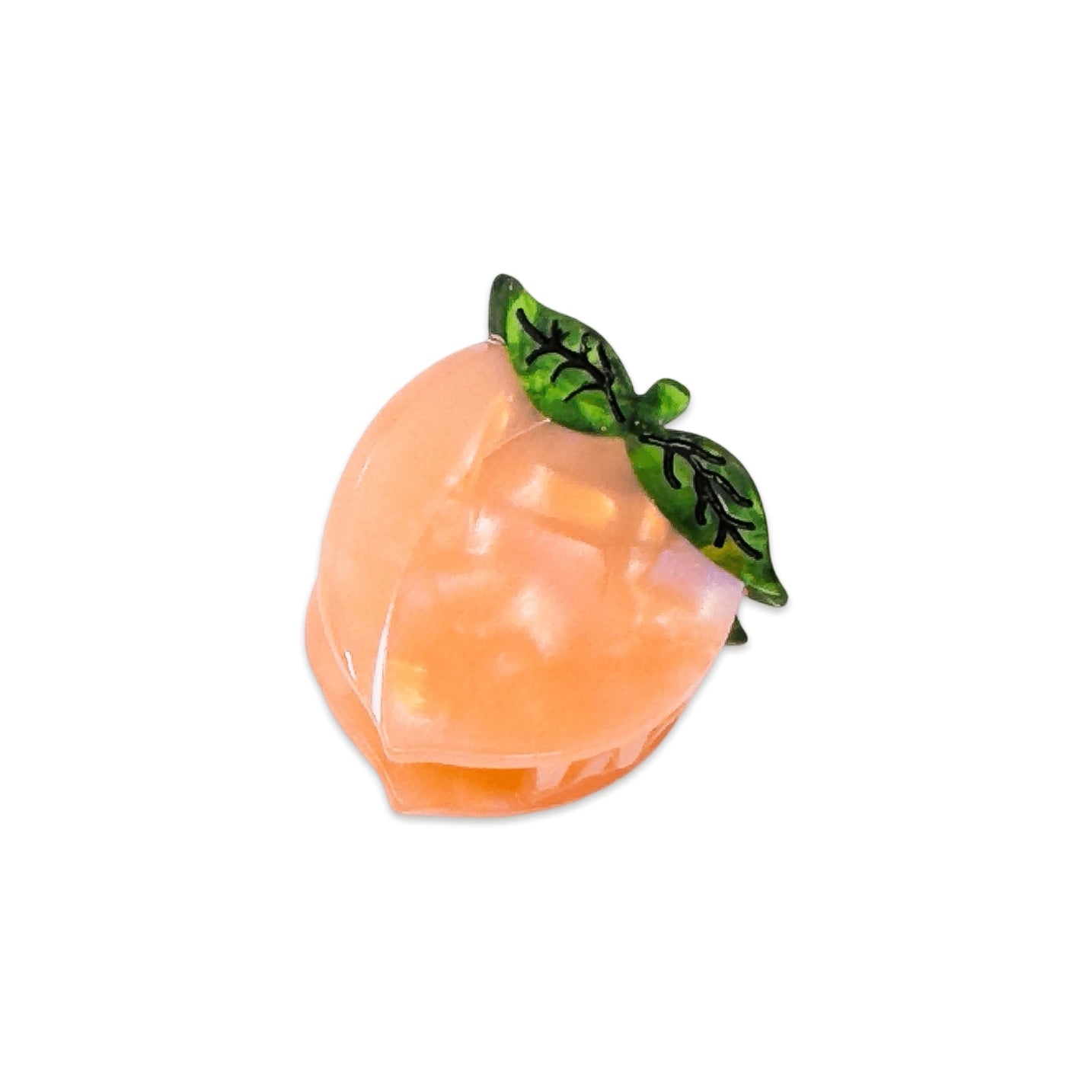 Mini Peach Hair Claw Clip by Jenny Lemons at Abacus Row Jewelry