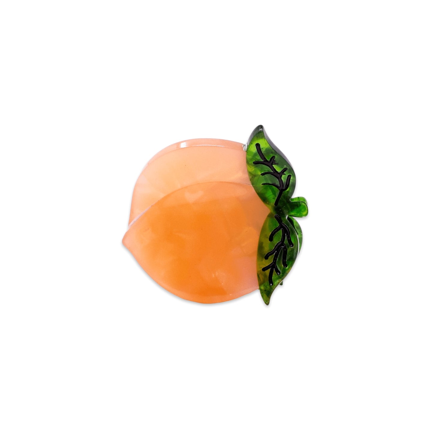 Mini Peach Hair Claw Clip by Jenny Lemons at Abacus Row Jewelry