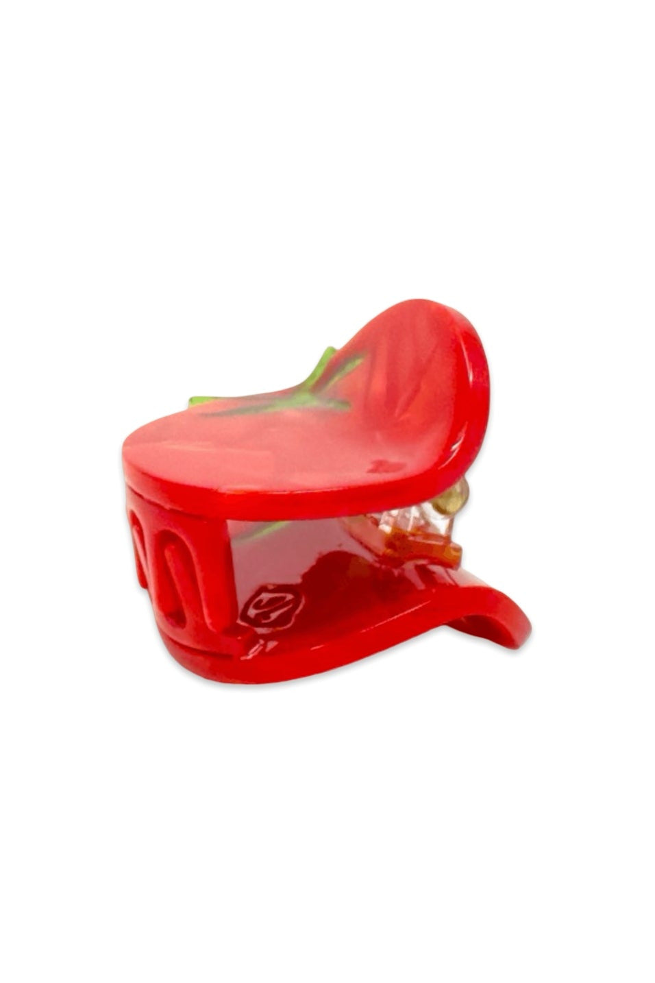 Mini Tomato Hair Claw Clip by Jenny Lemons at Abacus Row Jewelry