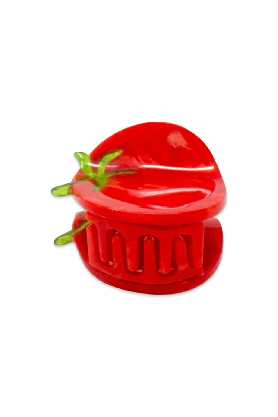 Mini Tomato Hair Claw Clip by Jenny Lemons at Abacus Row Jewelry