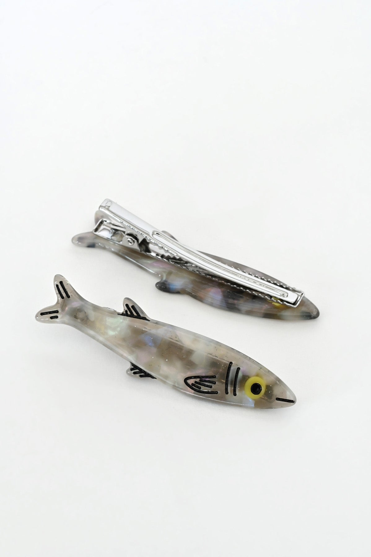 Sardine Alligator Hair Clips by Jenny Lemons at Abacus Row Handmade Jewelry