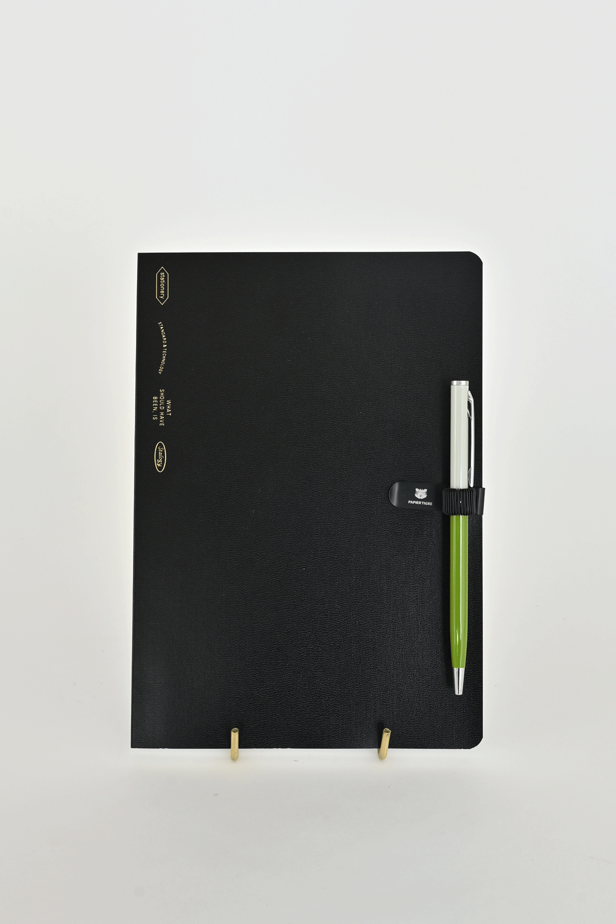 Half-Year Notebook A5 in Black by Stology at Abacus Row Handmade Jewelry