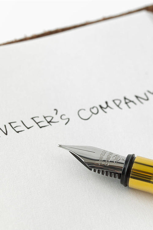 Nib of Brass Fountain Pen by Traveler’s Company at Abacus Row