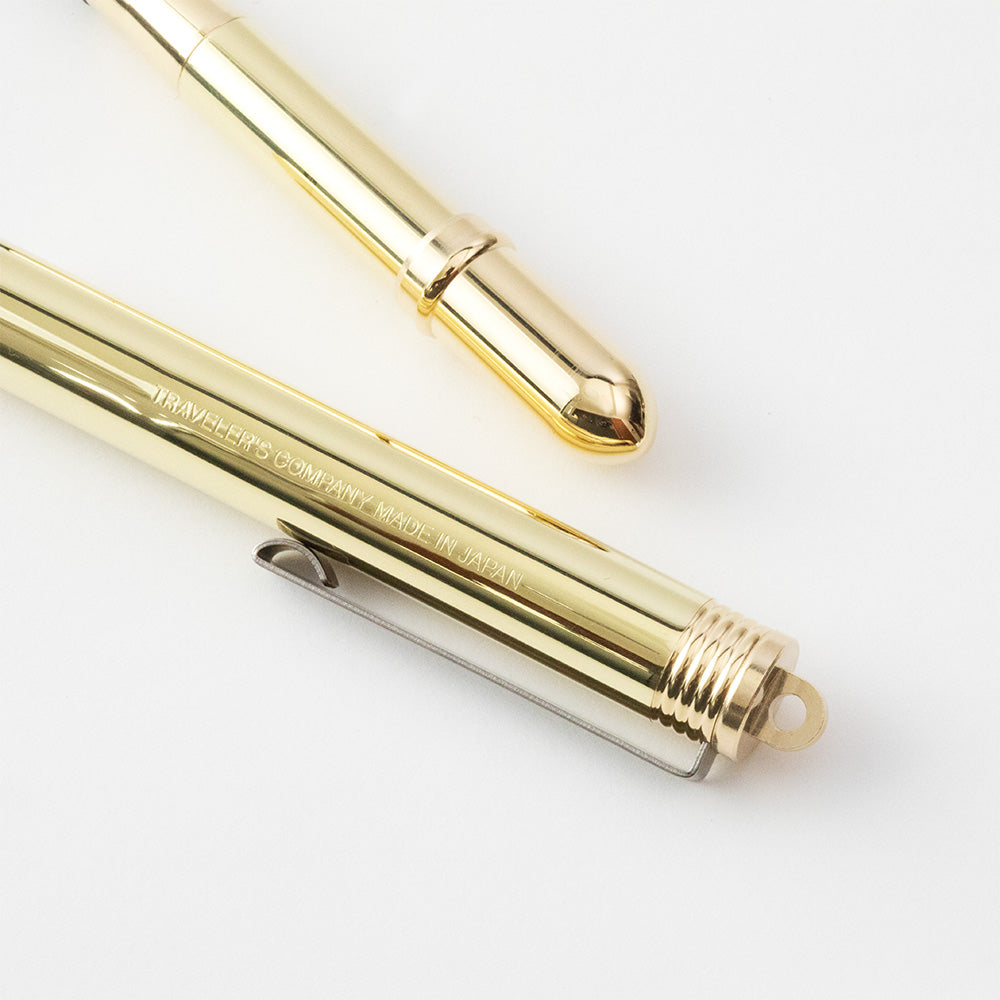 Ends of Brass Fountain Pen by Traveler’s Company at Abacus Row