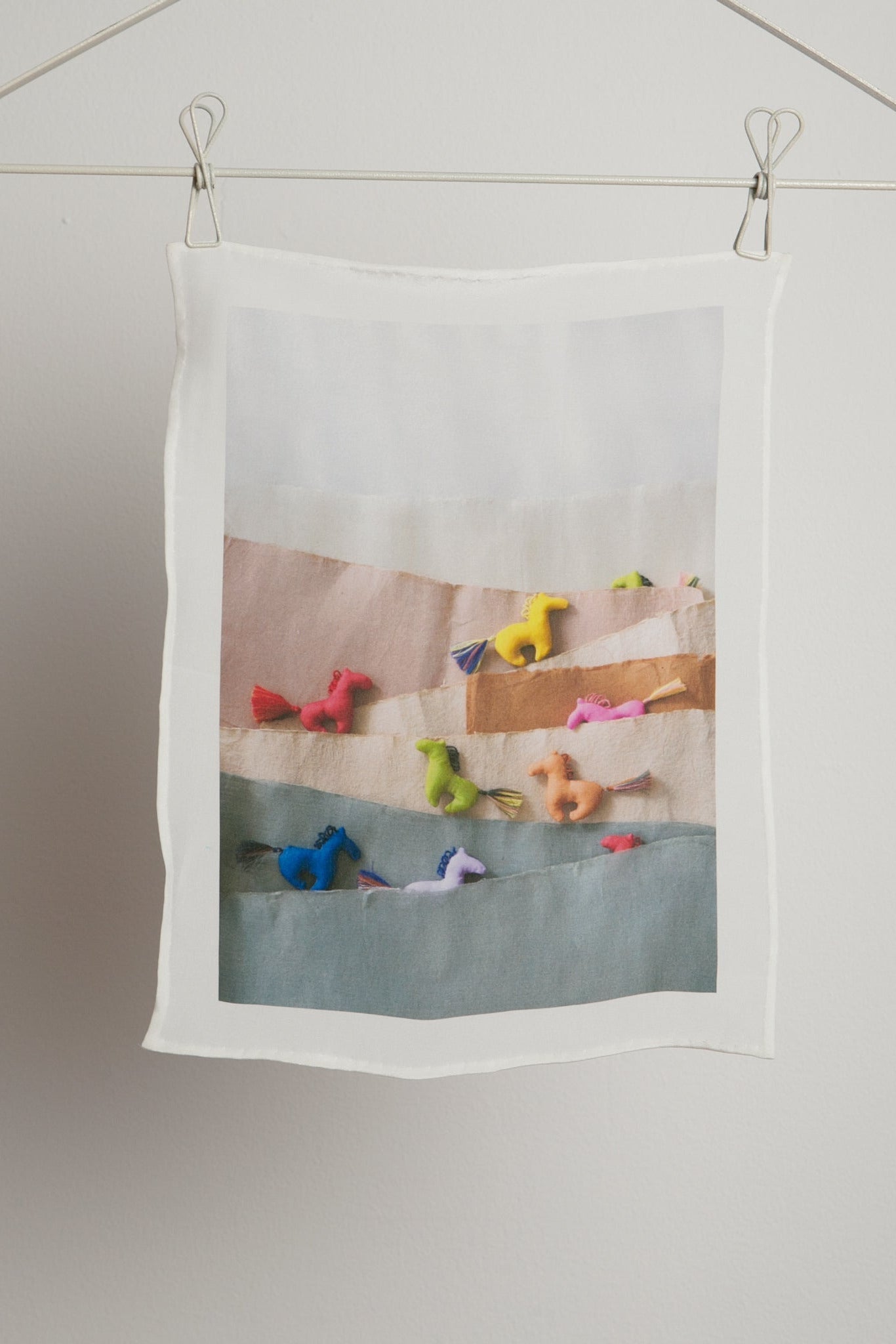 Little Horse Folk Song Silk Scarf by Kaarem at Abacus Row