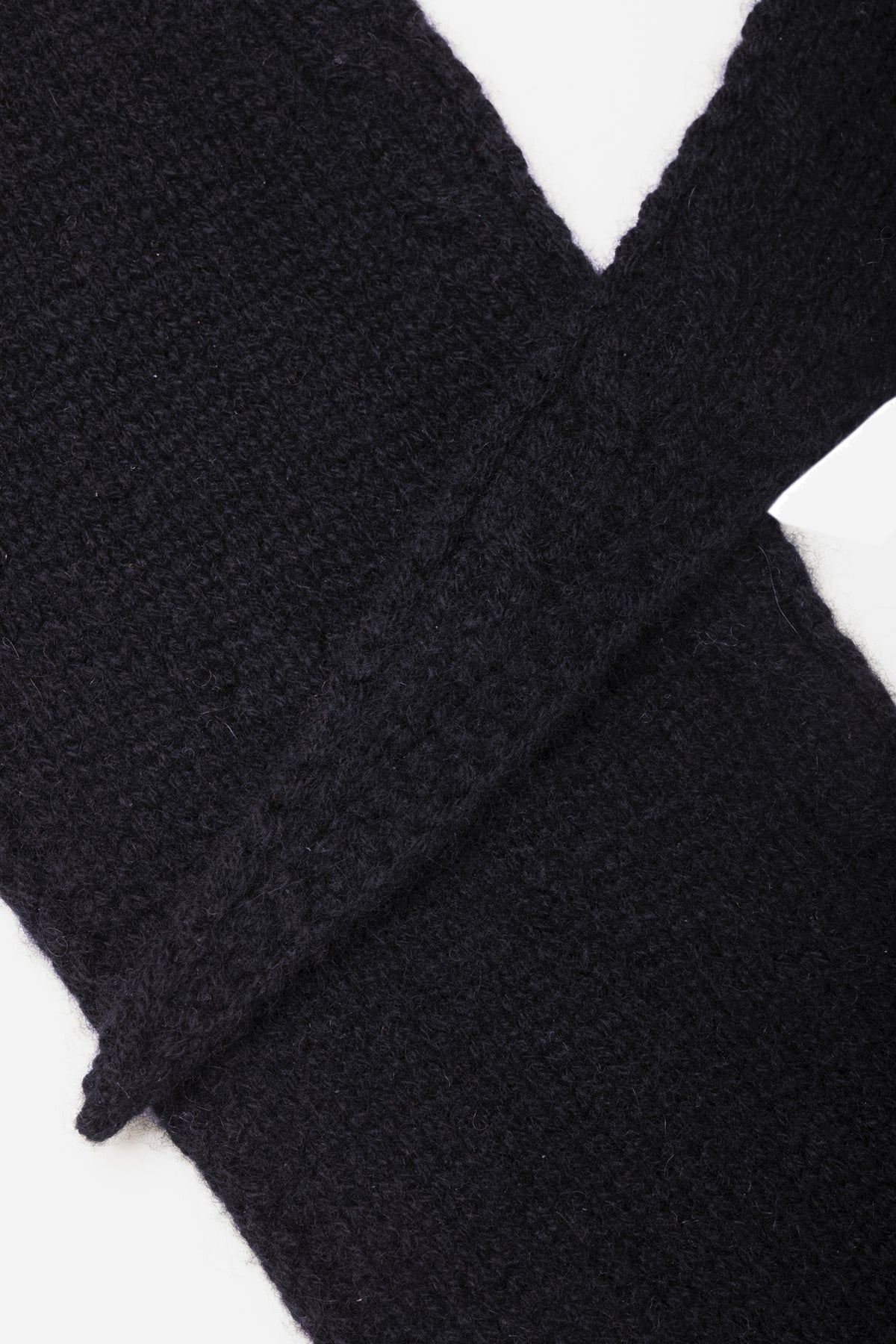 Detail of Black Mini Scarf by Lao Lao at Abacus Row Handmade Jewelry