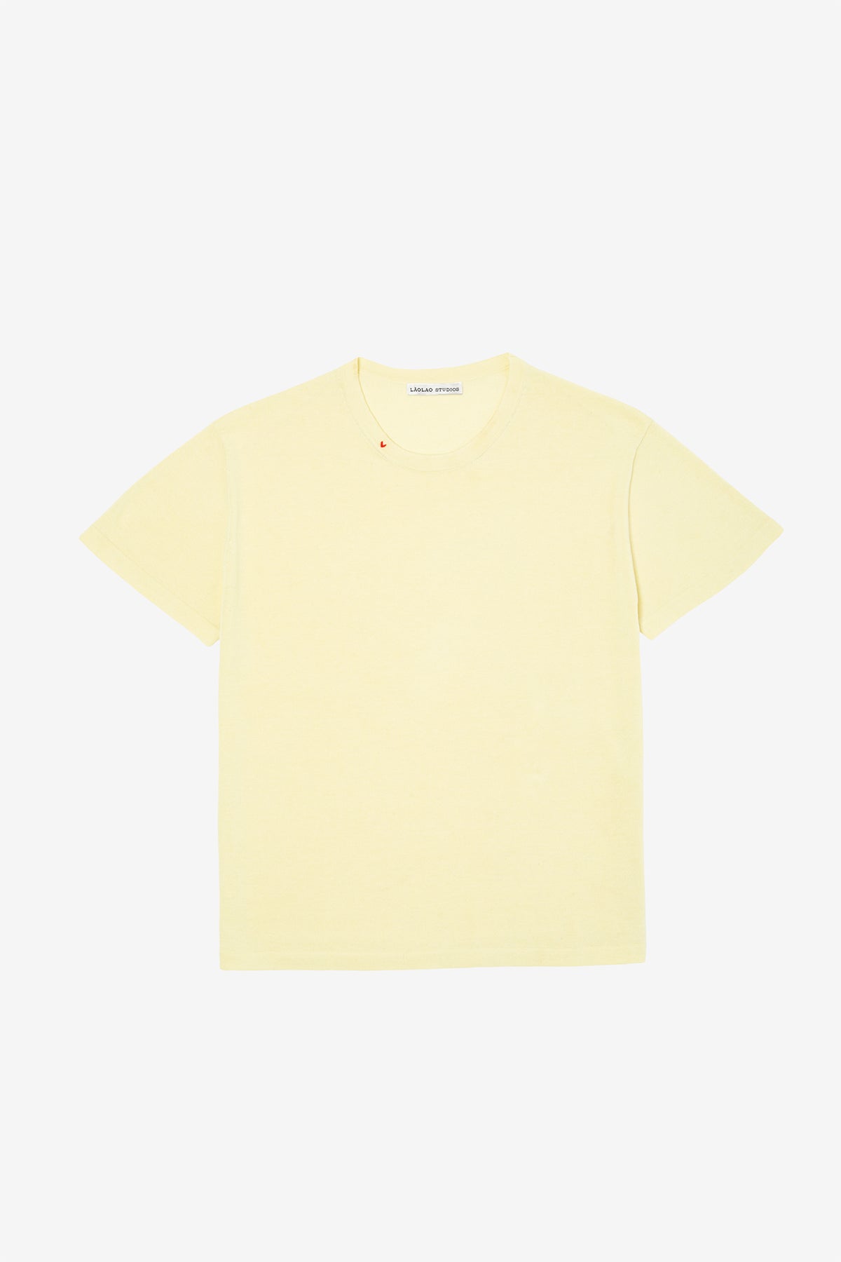 Butter Yellow Silk Tee by Lao Lao at Abacus Row Handmade Jewelry