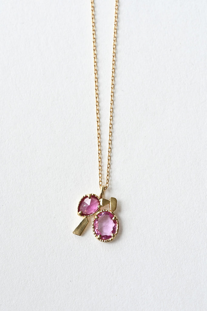 Pink Sapphire Necklace by LINN at Abacus Row Handmade Jewelry