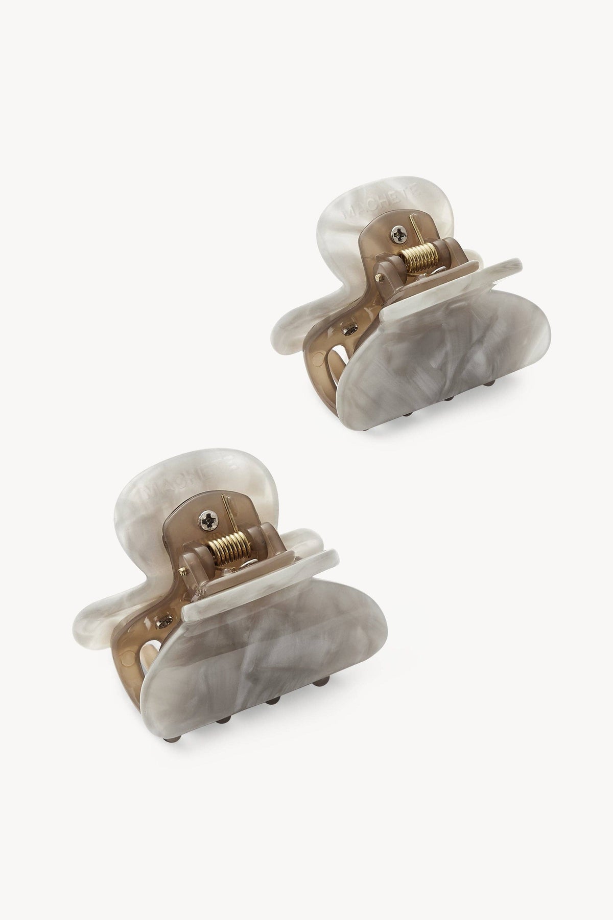 Grey Shell Twin Heirloom Claw Hardware by Machete at Abacus Row