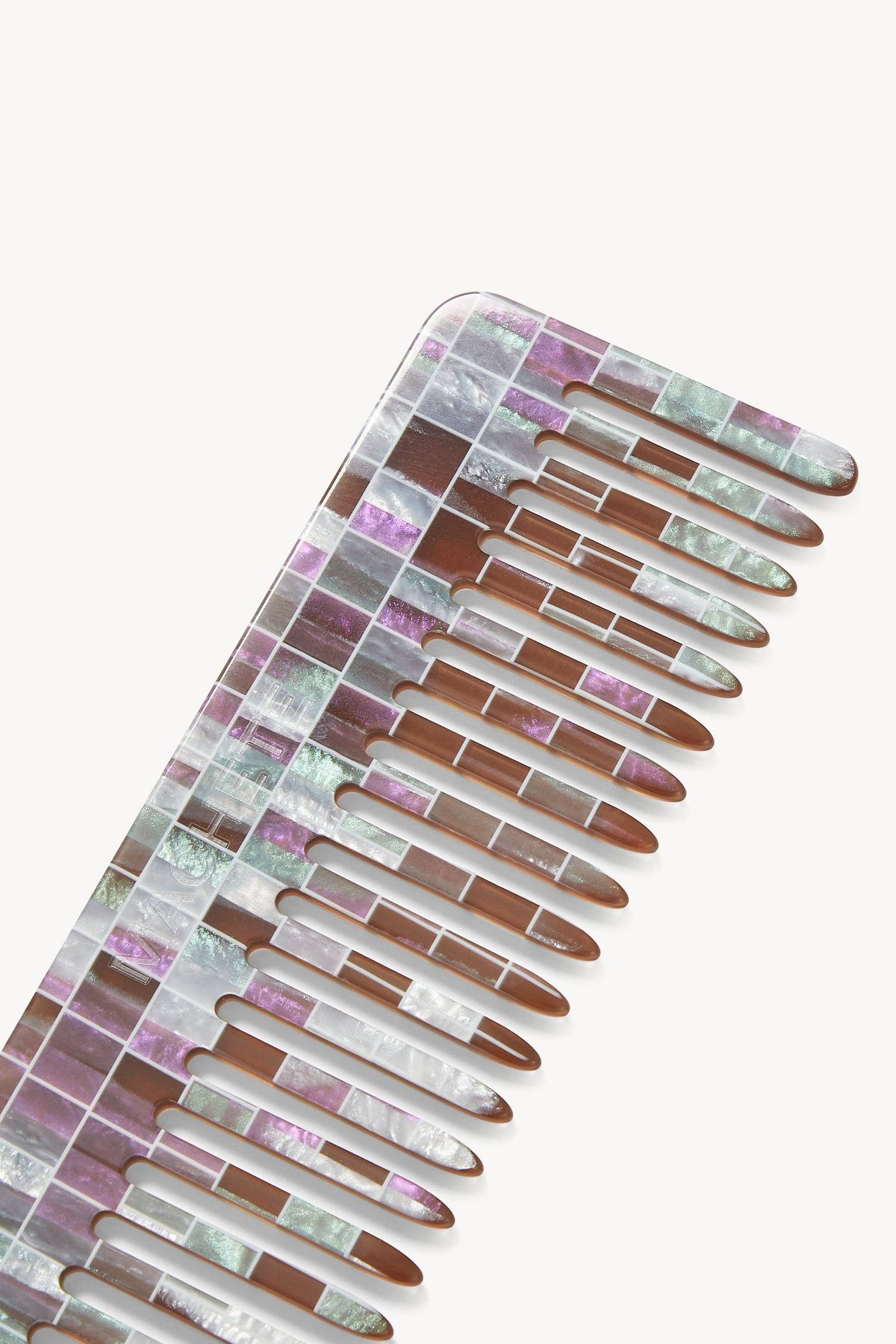 No. 2 Comb - Brown Shell Checker
