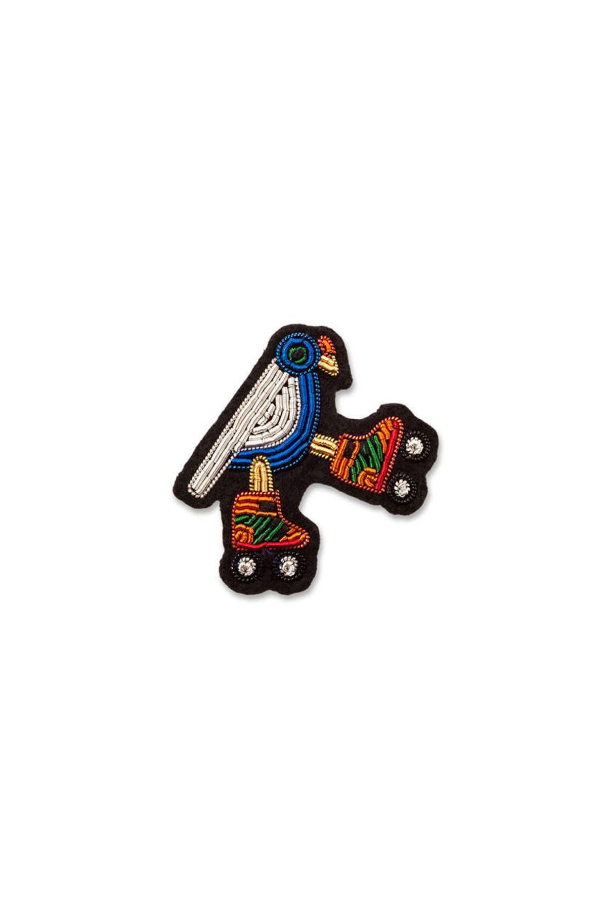 Wheely Pigeon Brooch by Macon et Lesquoy at Abacus Row Handmade Jewelry