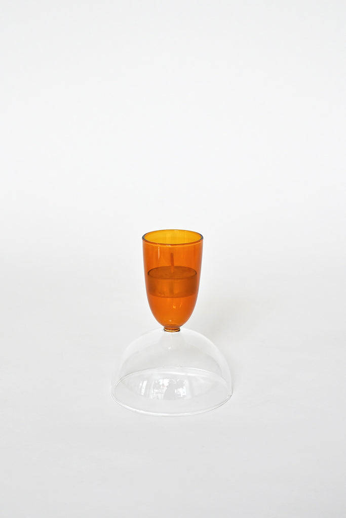 Cocktail Glass, Coupe - Clear + Amber