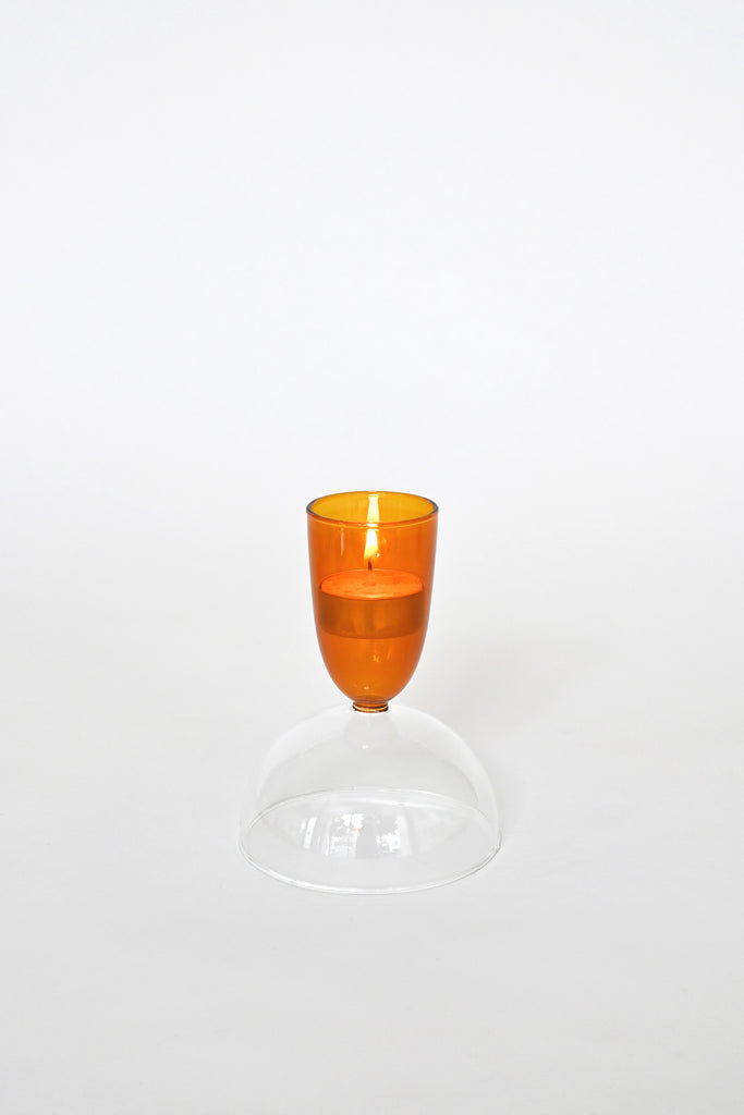 Cocktail Glass, Coupe - Clear + Amber