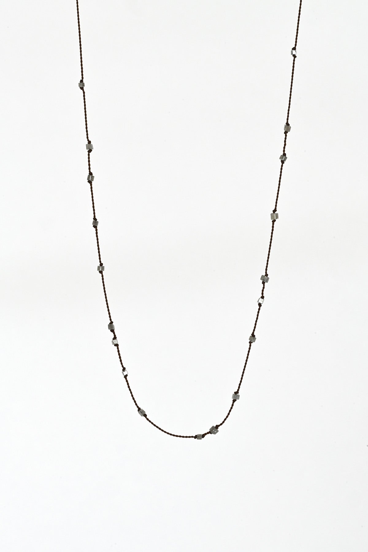 One of a kind Diamonds Necklace by Margaret Solow at Abacus Row Handmade Jewelry
