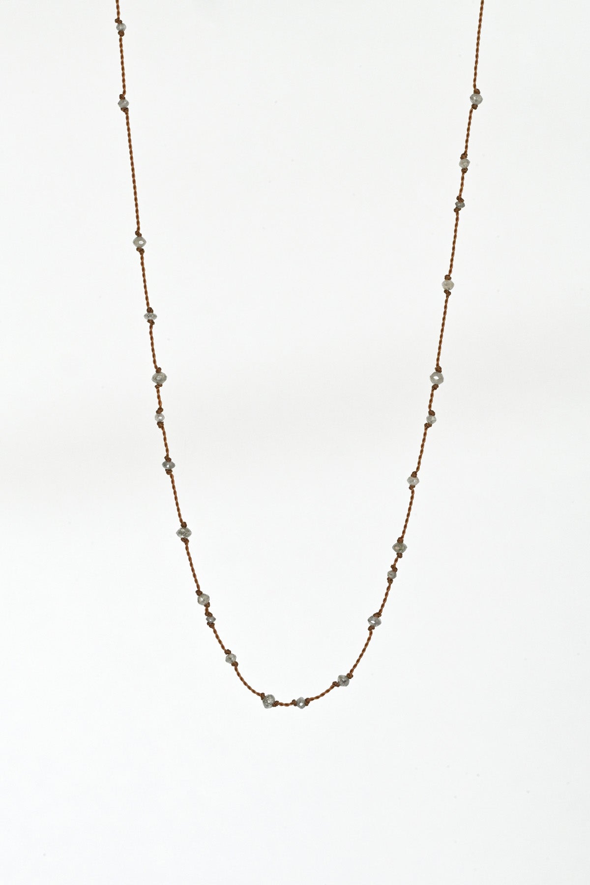 One of a kind Diamonds Necklace by Margaret Solow at Abacus Row Handmade Jewelry
