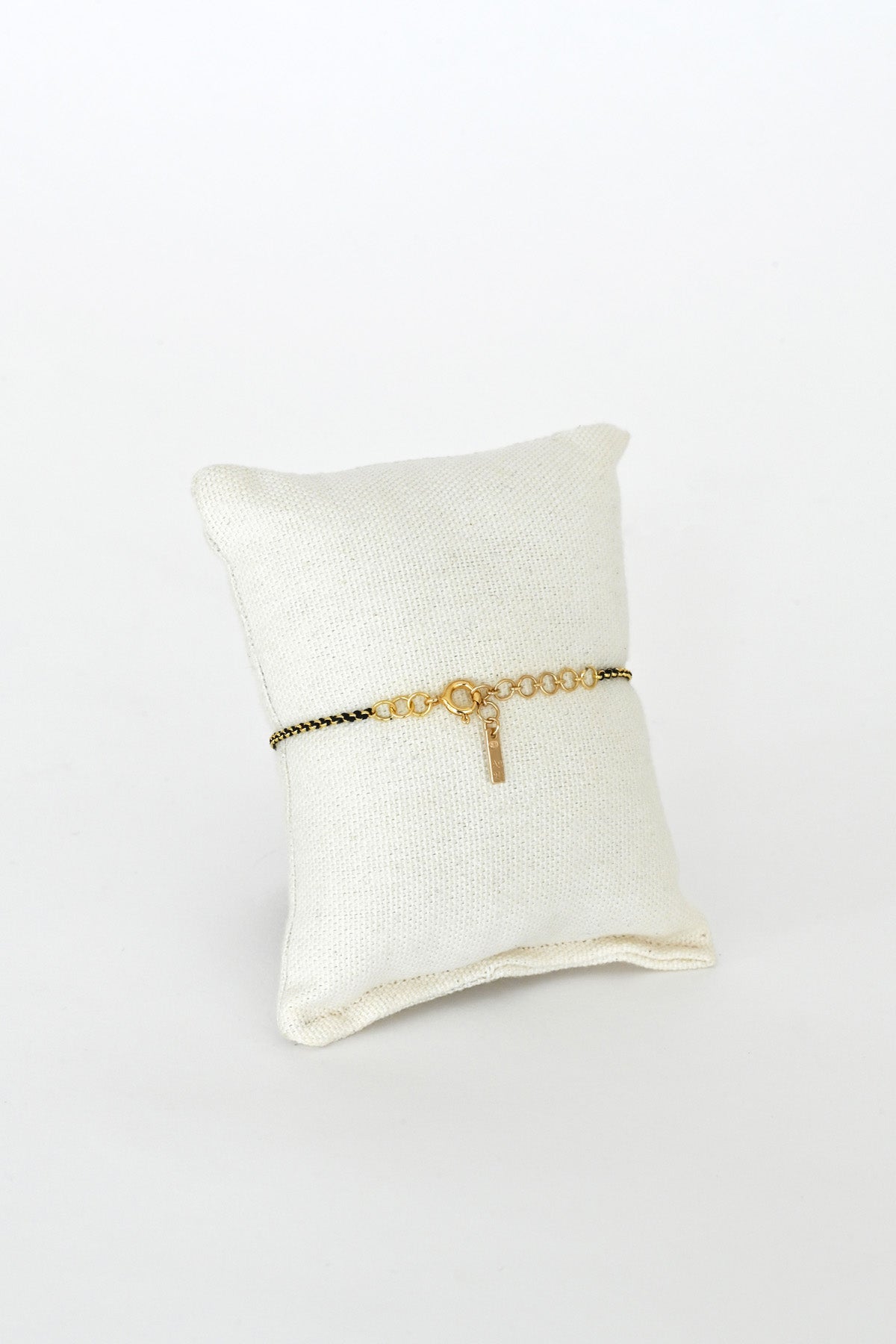 Adjustable Clasp No.897 Black Bracelet by Marie Laure Chamorel at Abacus Row Handmade Jewelry