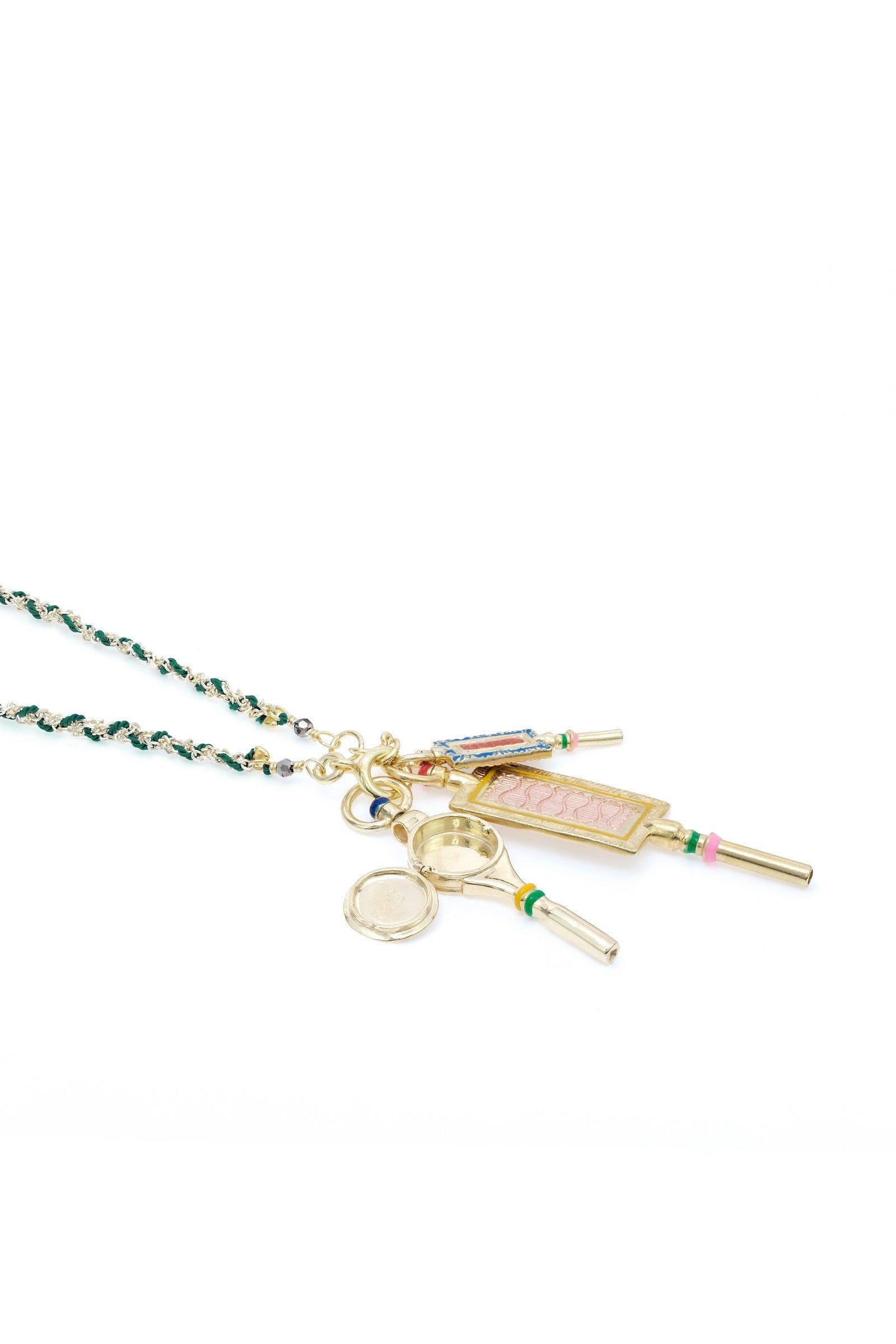 Detail of No.804 Green Necklace by Marie Laure Chamorel at Abacus Row Handmade Jewelry