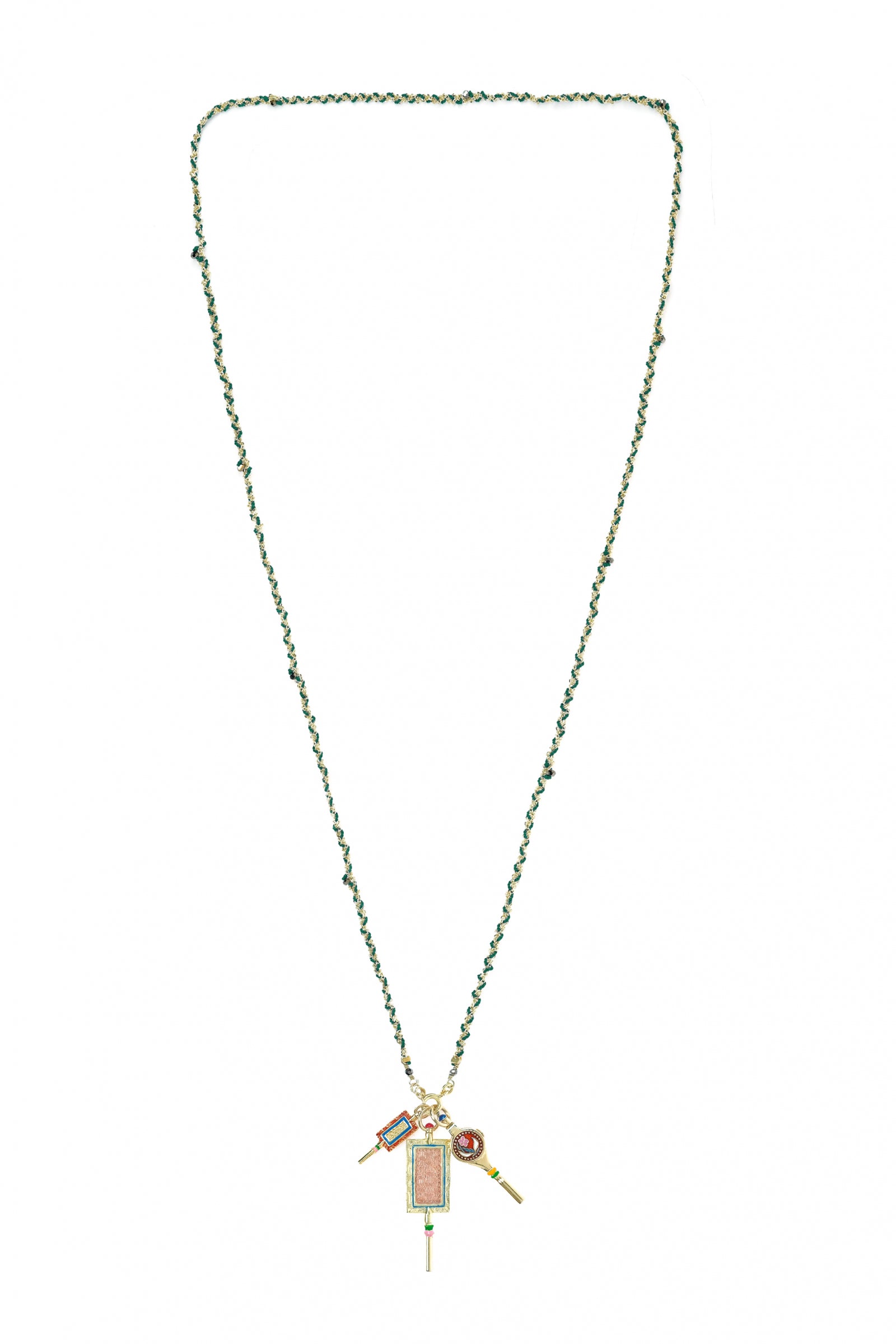 No.804 Green Necklace by Marie Laure Chamorel at Abacus Row Handmade Jewelry