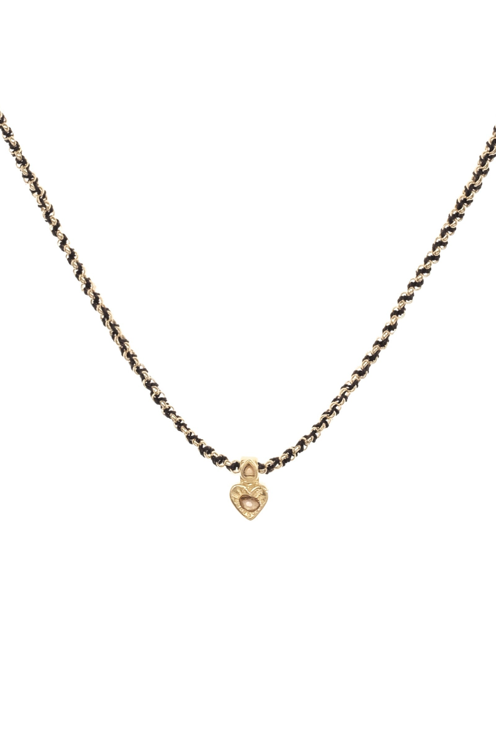 Detail of No.900 Black Necklace by Marie Laure Chamorel at Abacus Row Handmade Jewelry