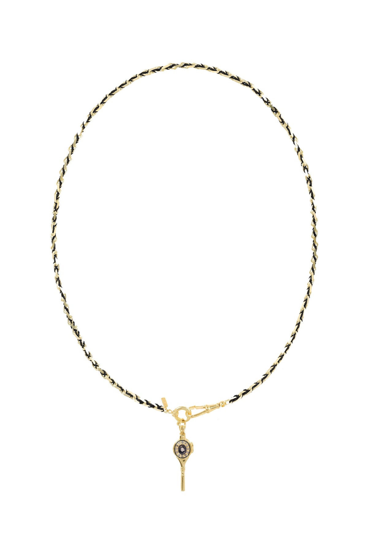 No.969 Gold Black Necklace by Marie Laure Chamorel at Abacus Row Handmade Jewelry