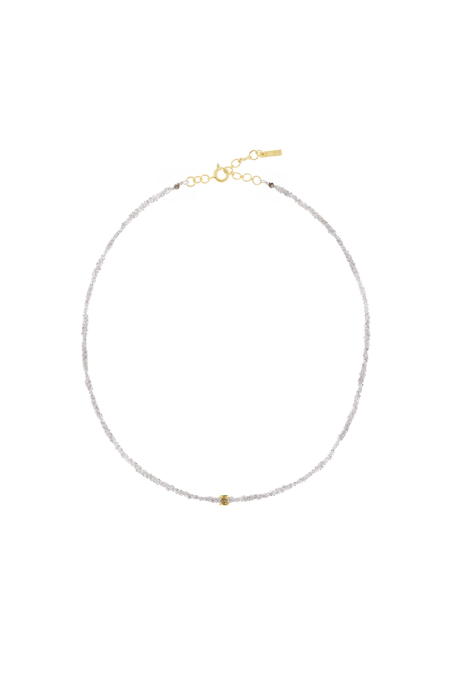 No.985 Rhodium Necklace by Marie Laure Chamorel at Abacus Row Handmade Jewelry