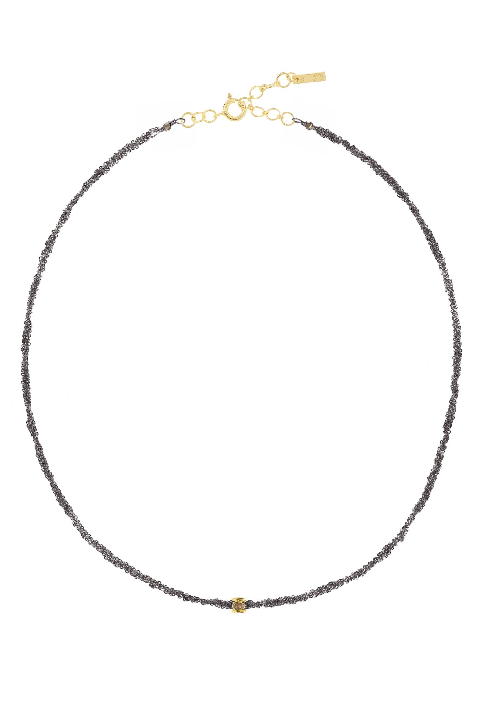 No.985 Ruthenium Necklace by Marie Laure Chamorel at Abacus Row Handmade Jewelry
