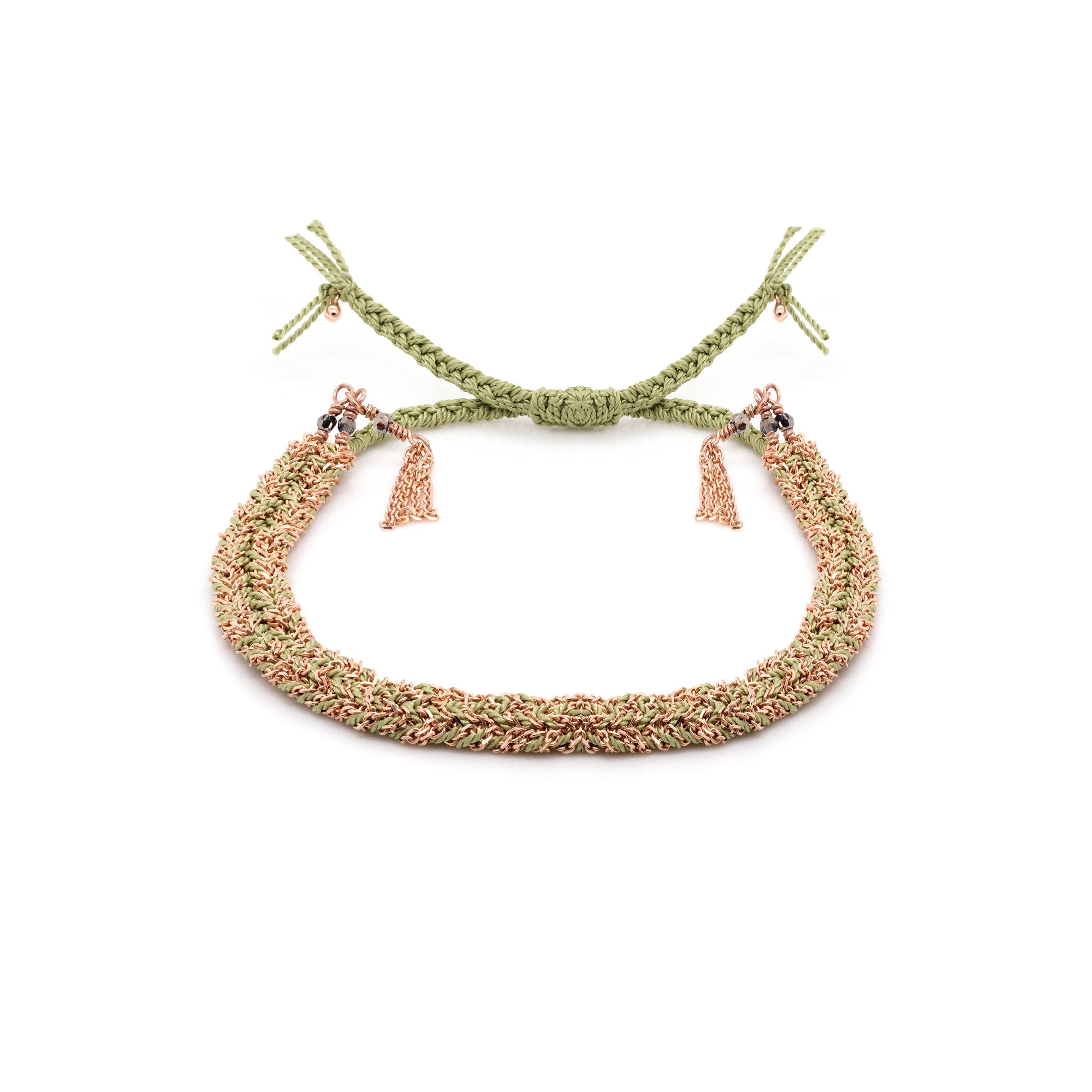 No.183 Pink Jade Bracelet by Marie Laure Chamorel at Abacus Row Handmade Jewelry