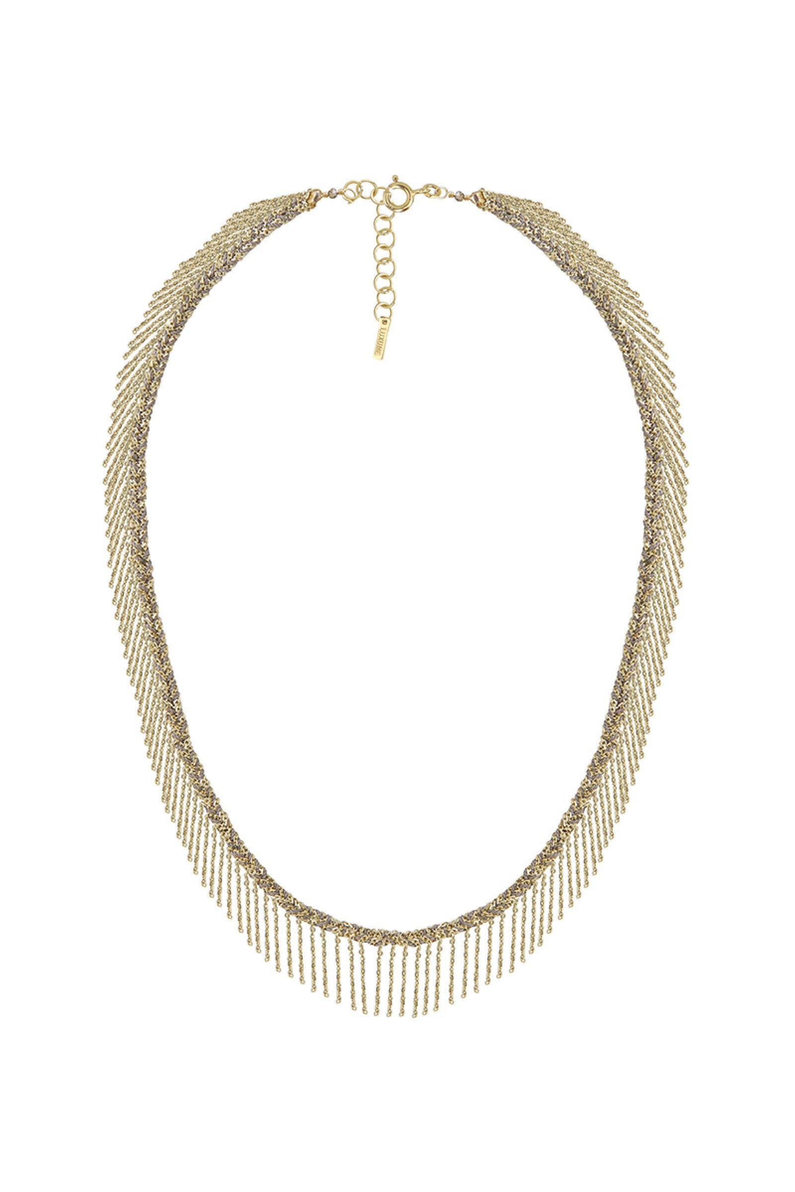 Full No.550 Grey Necklace by Marie Laure Chamorel at Abacus Row Handmade Jewelry