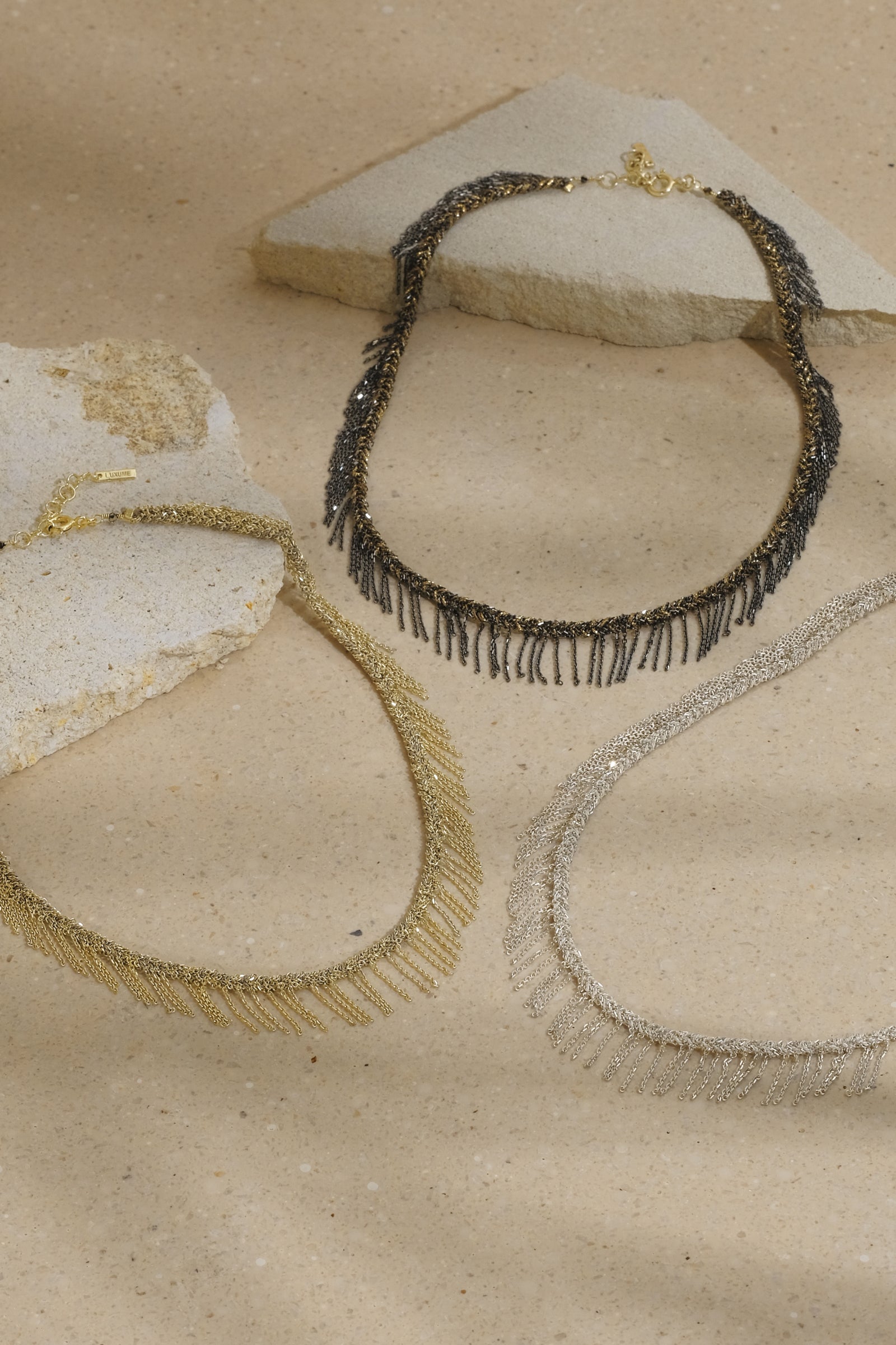 Styled No.550 Necklaces by Marie Laure Chamorel at Abacus Row Handmade Jewelry