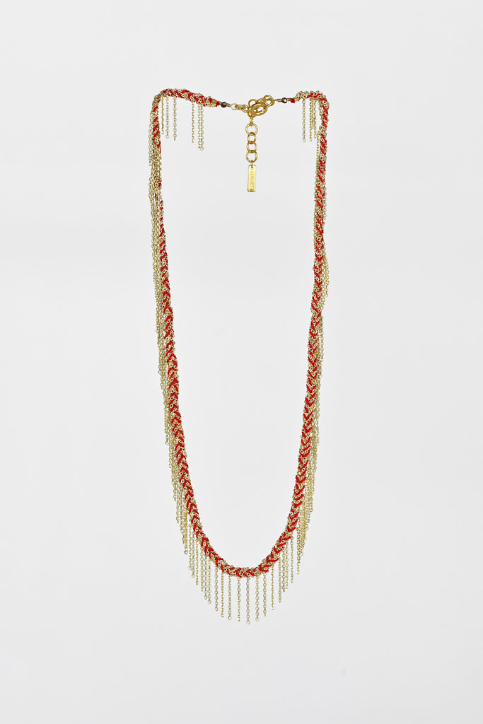 No.550 Gold Red Necklace