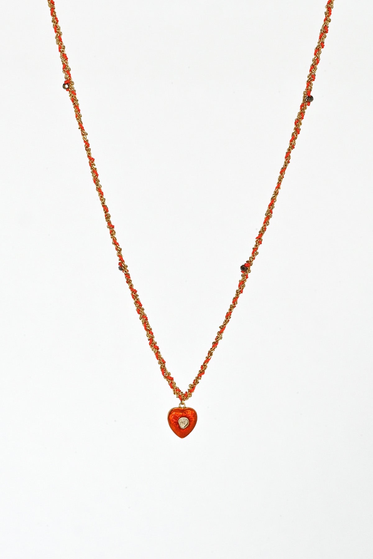 No.781 Gold Coral Necklace by Marie Laure Chamorel Jewelry at Abacus Row Handmade Jewelry