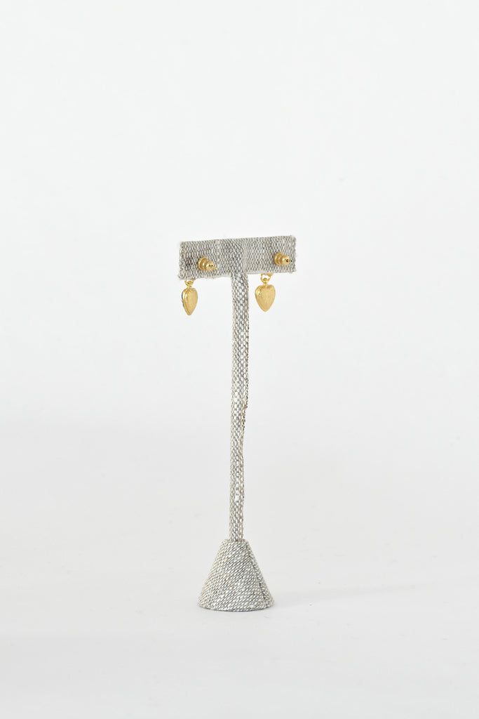 No.816 Gold Navy Earrings