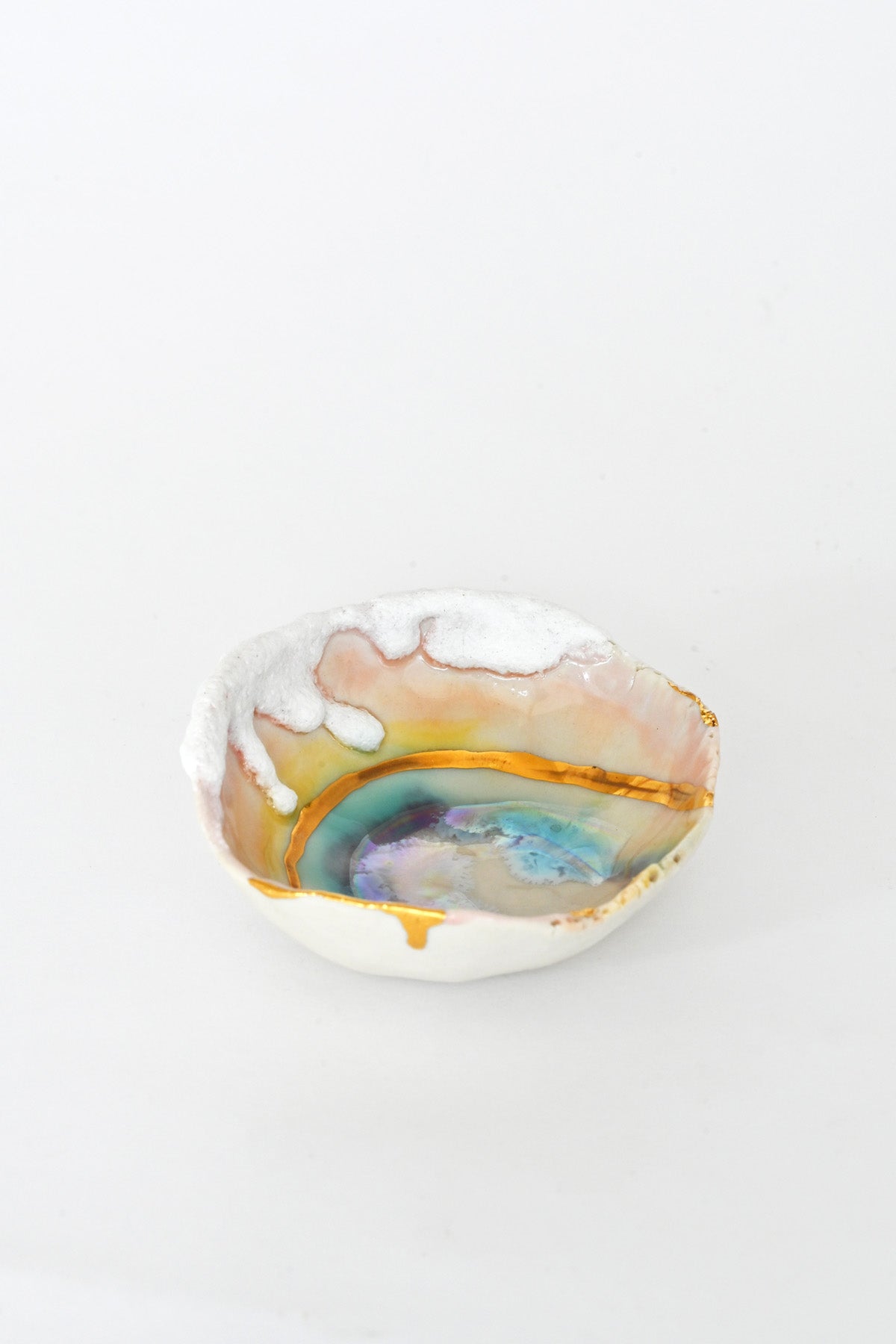 Mini Prism Dish with Cloud by Minh Singer at Abacus Row Handmade Jewelry