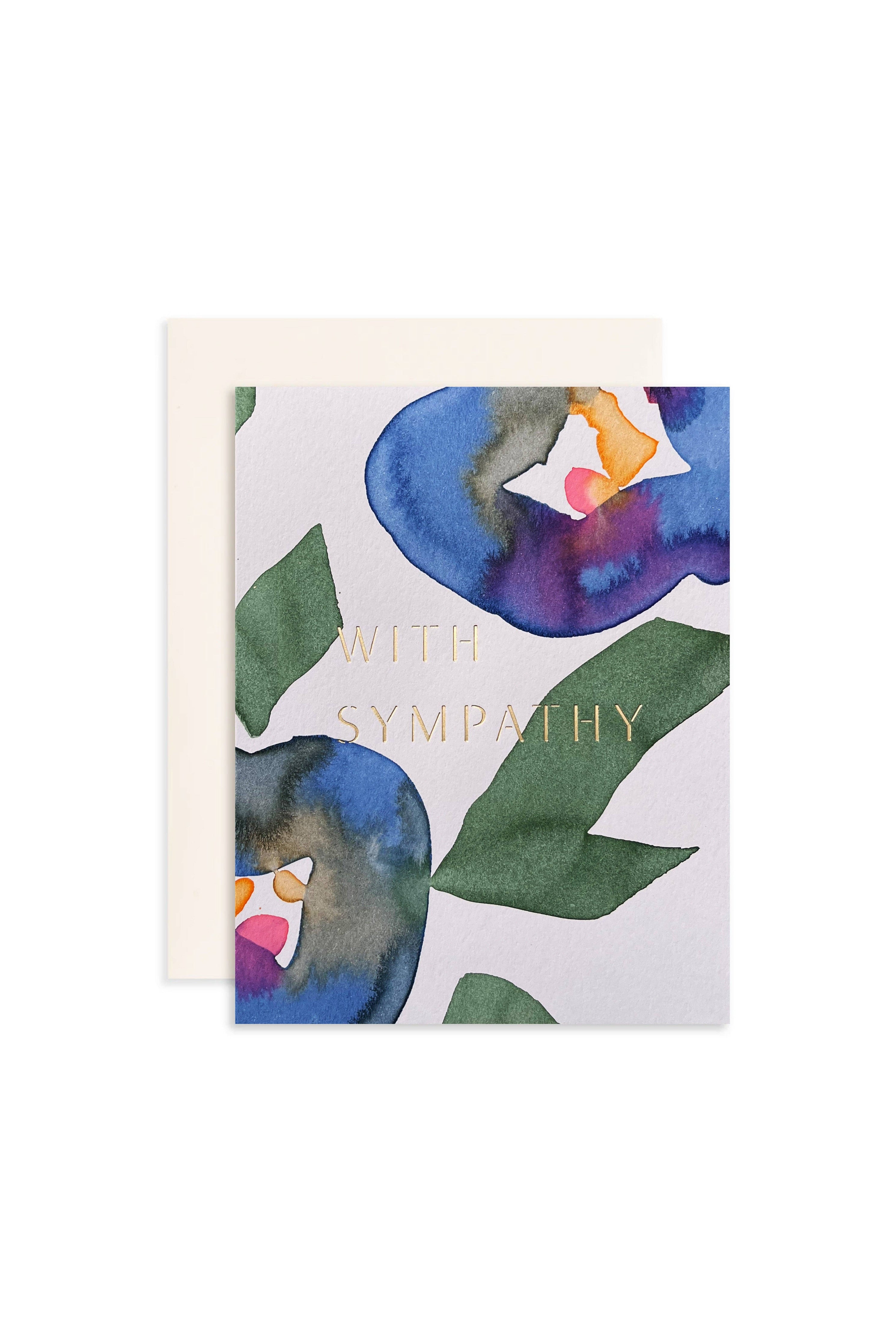 Iris Sympathy Card by Moglea at Abacus Row Handmade Jewelry