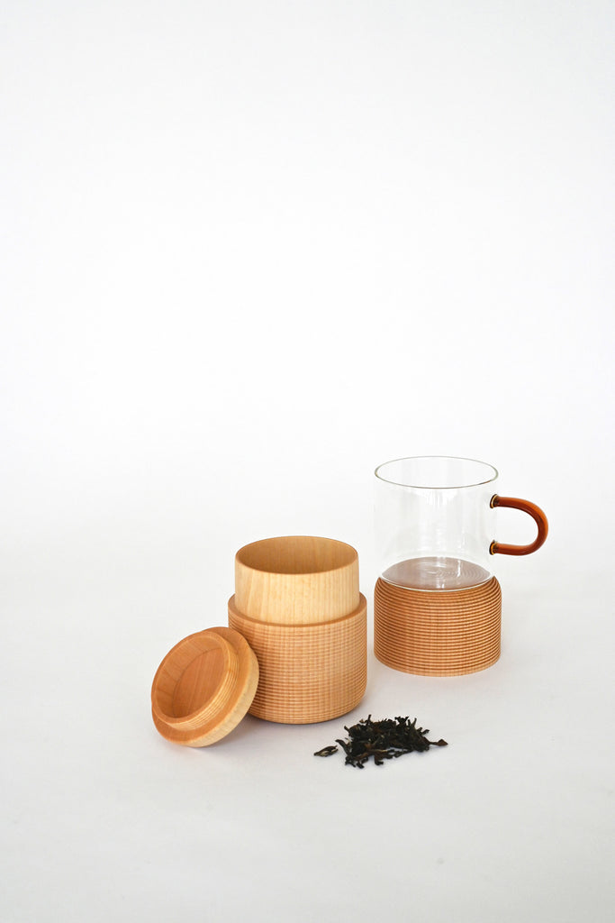 Karmi Tea Canister, Tawara - Natural