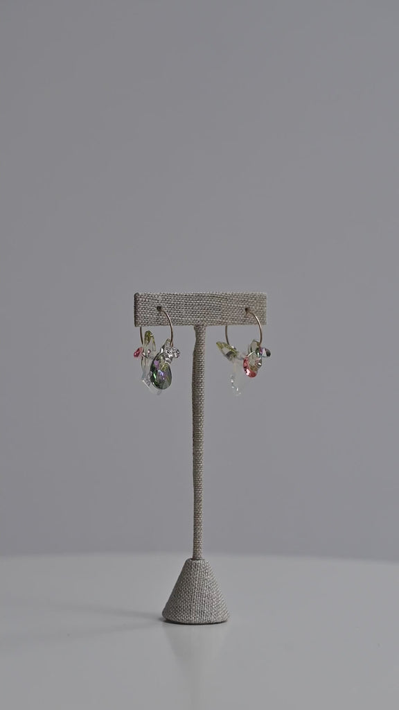 Jasmine Hoop Earrings in the Garden Collection at Abacus Row Handmade Jewelry
