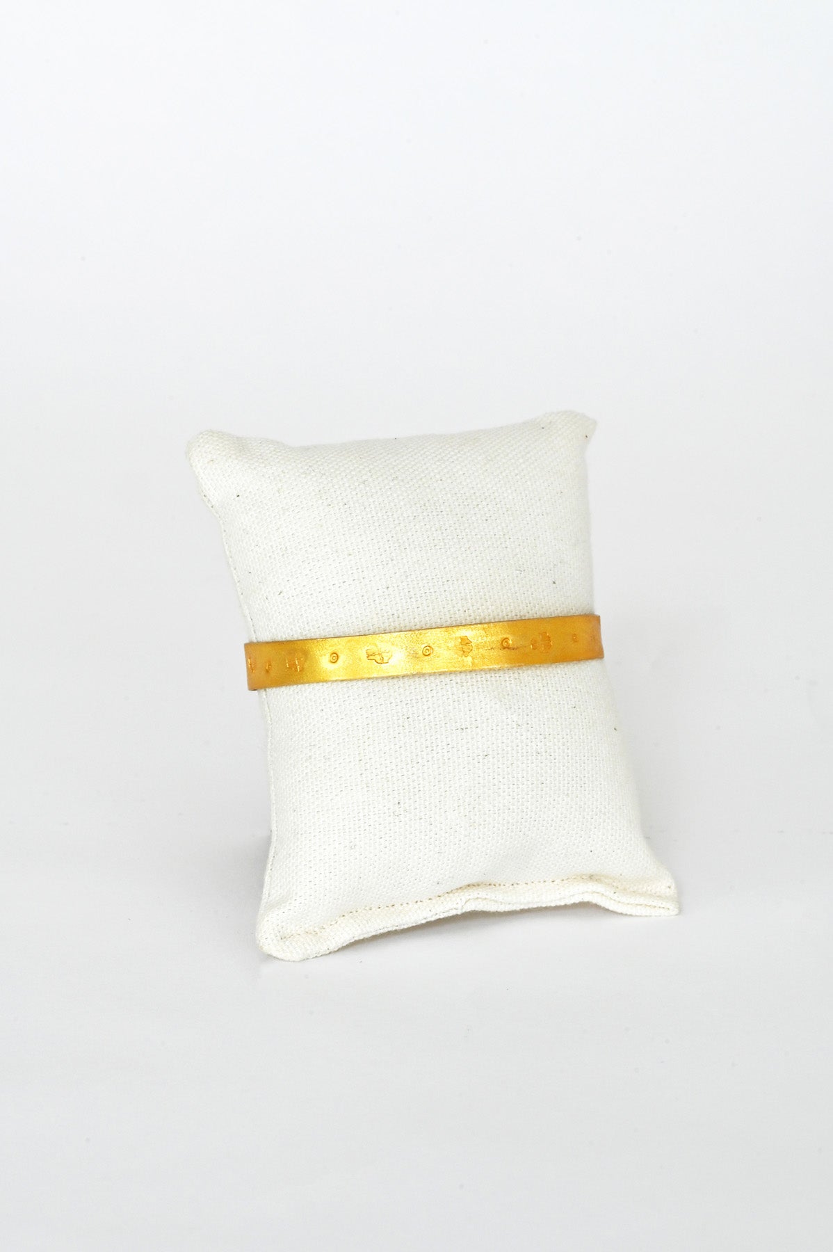 Gold Flower and Dot Talisman Bracelet by River Song at Abacus Row Handmade Jewelry
